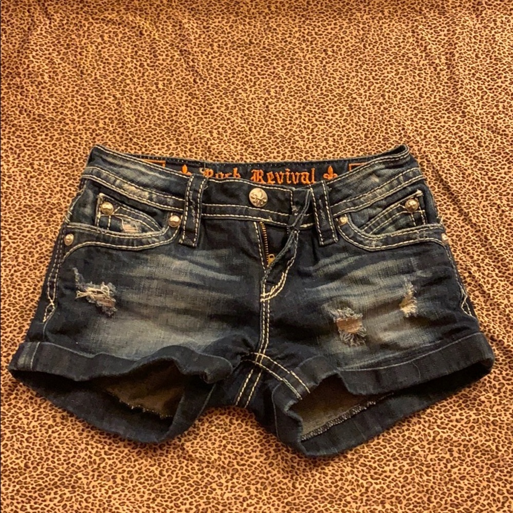 Rock Revival distressed Jean shorts